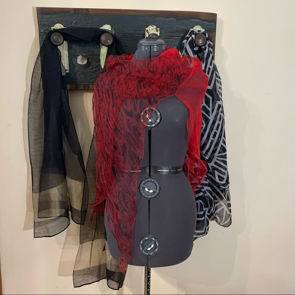 (Get 3!) Sheer Infinity Tube and Wrap Scarves Set - Picture 4 of 16